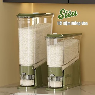Thùng đựng gạo 10kg thiết kế siêu hẹp tiết kiệm không gian nắp kín chống ẩm mốc