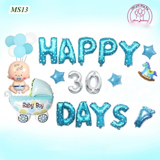 Set Bóng Trang Trí Đầy Tháng Cho Bé Yêu