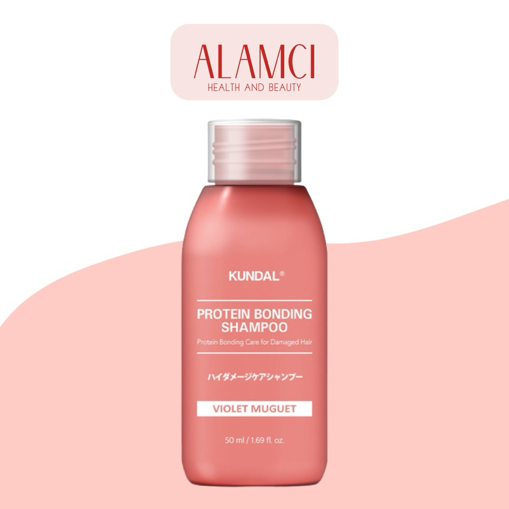 Dầu Gội Chăm Sóc Tóc Hư Tổn Kundal Protein Bonding Shampoo - Hương Violet Muguet 50ml