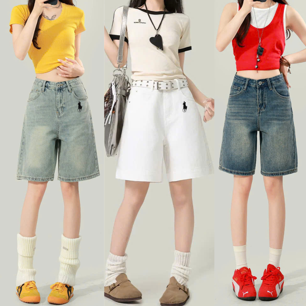 Quần Jean Ngố Nữ Thêu Ngựa MIAA Cá Tính Form Đẹp Dễ Phối Đồ Chất Liệu Denim Bền Đẹp Hottrend 2025 | BigBuy360 - bigbuy360.vn