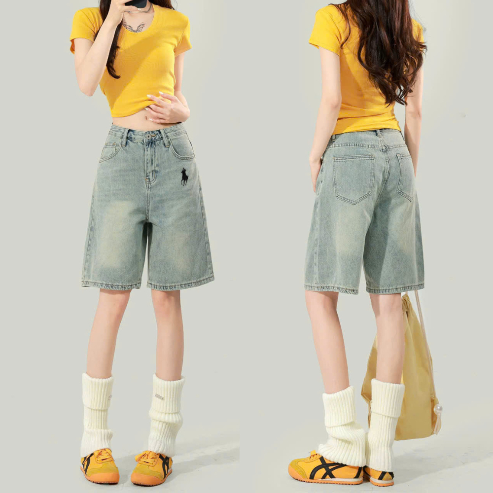 Quần Jean Ngố Nữ Thêu Ngựa MIAA Cá Tính Form Đẹp Dễ Phối Đồ Chất Liệu Denim Bền Đẹp Hottrend 2025 | BigBuy360 - bigbuy360.vn