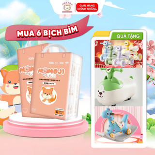   6 bịch tặng quà  Combo 6 bịch Tã bỉm Momoji Cao cấp cho bé 