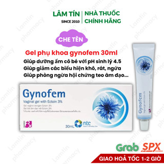 (Date mới 7/2026) Gel Bôi Trơn Phụ Khoa Gynofem Với Ectoin 3% Giúp Dưỡng Ẩm, Giảm Khô, Rát, Ngứa