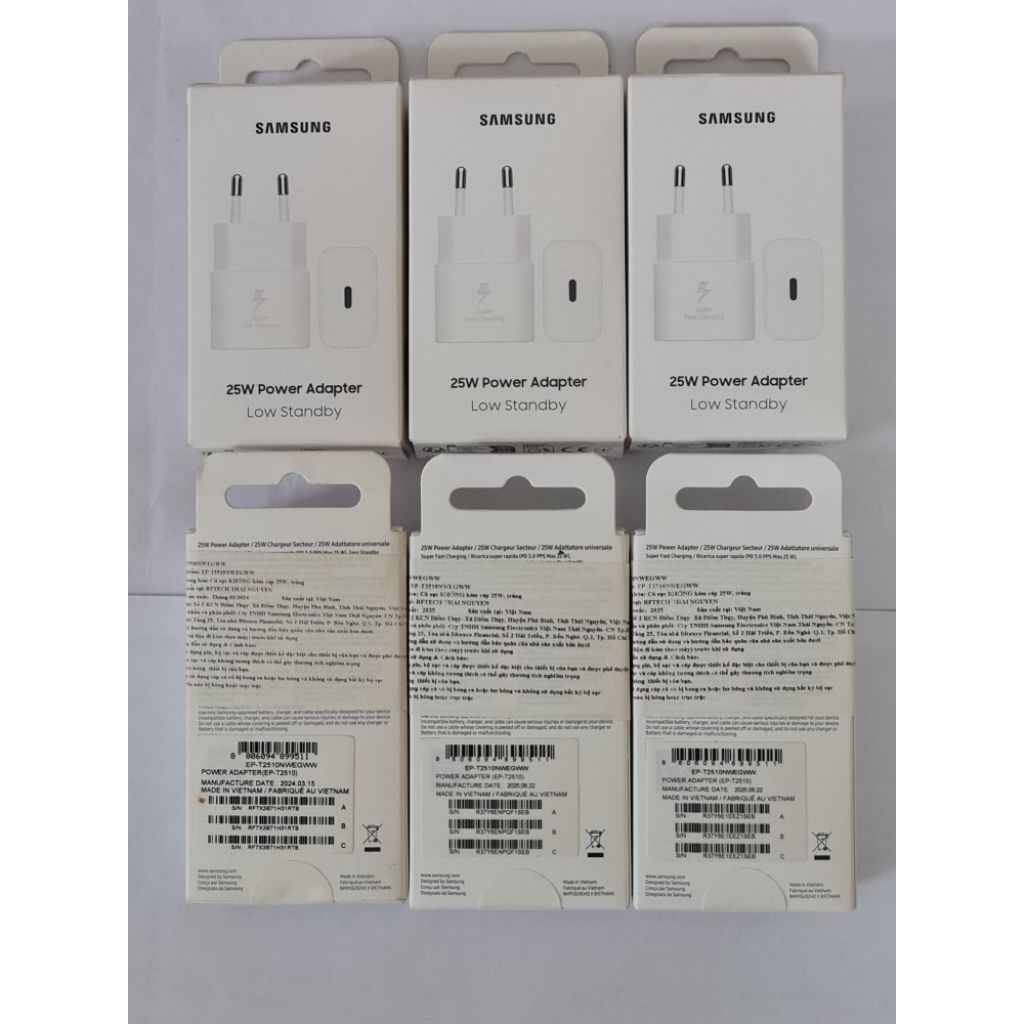 Sạc adapter samsung 25w chính hãng