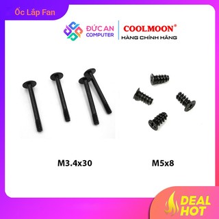  Bộ 4 Ốc M5x8   M3.4x30 Bắt Quạt Vào Case   Rad Radiator Tản Nhiệt Nước 