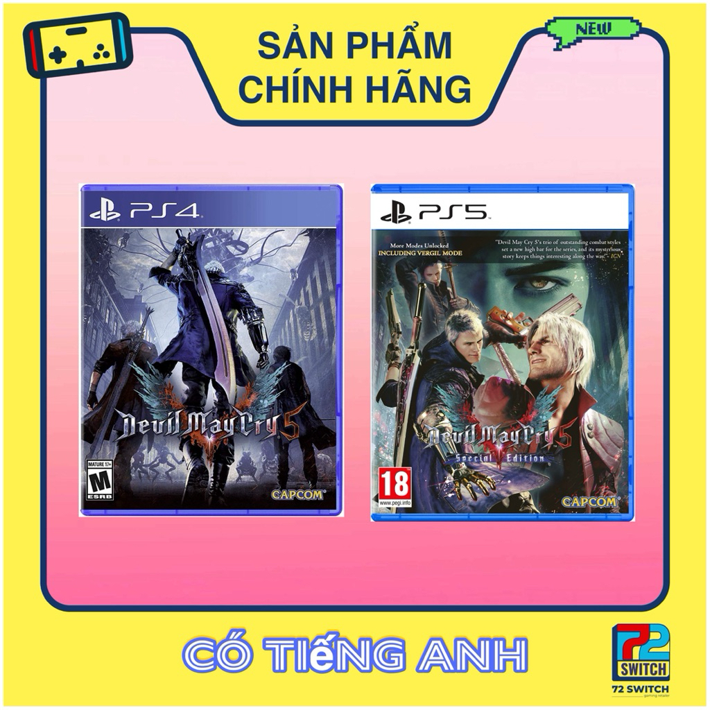 Đĩa Game Devil May Cry 5 PS4 - PS5