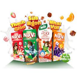 Thùng 48 Hộp Sữa Tươi Có Thạch Nuvi Nutifood 170ml