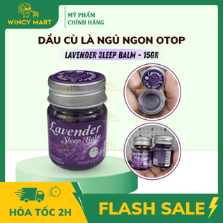 Dầu Cù Là Hỗ Trợ Ngủ Ngon Lavender Sleep Balm OTOP Giúp Thư Giãn, Giảm Stress, Ngủ Sâu Giấc Thái Lan 15g - Wincy Mart