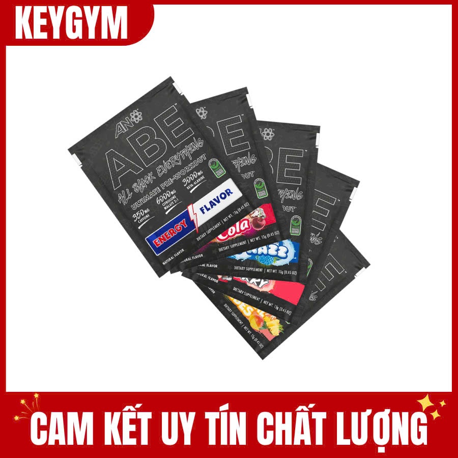 [Rẻ vô địch vũ trụ] Gói Dùng Thử Sample Applied Nutrition ABE Pre workout 1 lần - KEYGYM