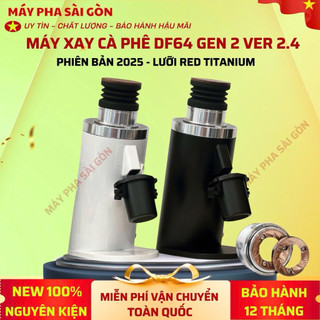   HCM  - Giao Ngay Máy Xay Cà Phê Single Dose DF64 Gen 2 Version 2.4 New 2025 - Lưỡi dao nâng cấp Red Titanium - New 100% 