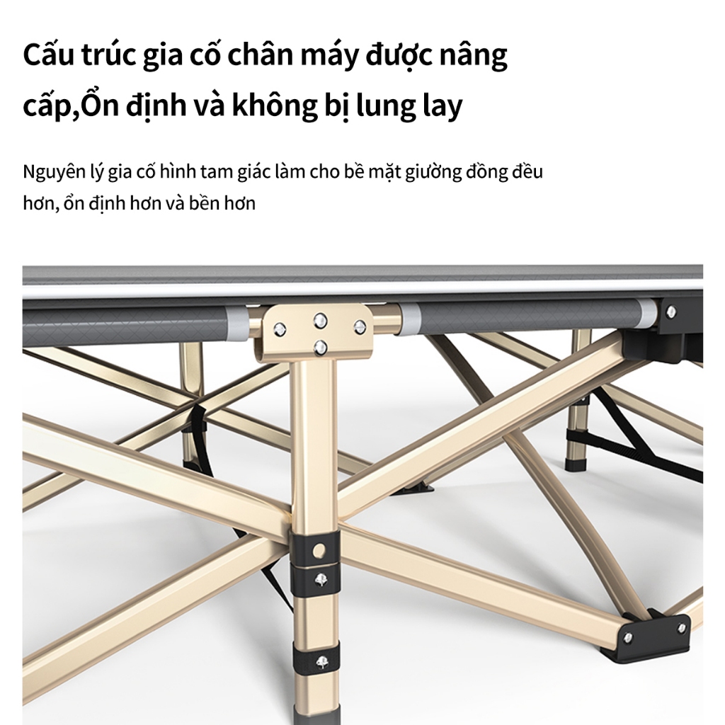 Giường xếp văn phòng, giường xếp văn phòng ngủ trưa gấp gọn 67x190cm, khung thép chắc chắn - FU36G | BigBuy360 - bigbuy360.vn