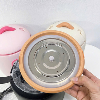 [Hoả tốc] Nồi Cơm Điện màu kem Mini Chống Dính 1.2 Lít màu kem