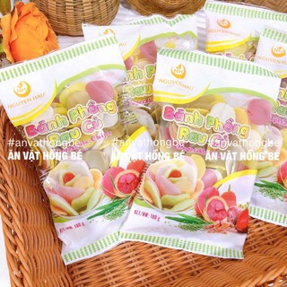Bánh phồng tôm rau củ Nguyên Hậu (gói 180g), bánh phồng tôm ngũ sắc