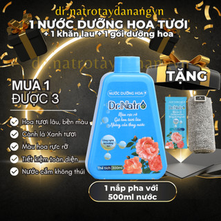  Nước Dưỡng Hoa Tươi Dr.Natro 300ml Giúp Hoa Lâu Tàn Bền Màu Tặng 1 Khăn Lau Và 1 Gói Dưỡng Hoa Dr.natrotaydanang 