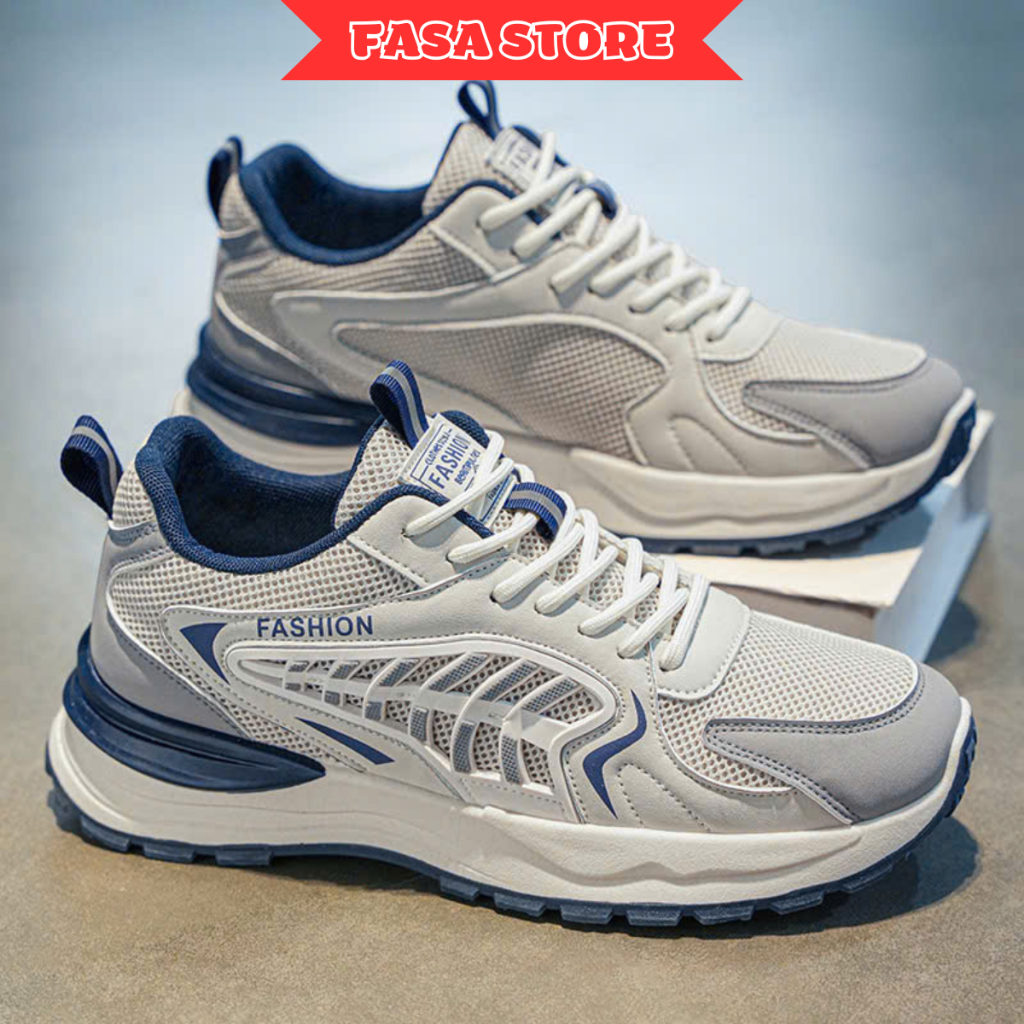 Giày thể thao nam FASA mới 2026, Giày nam đa năng, đế cao su êm chân, chống trơn trượt