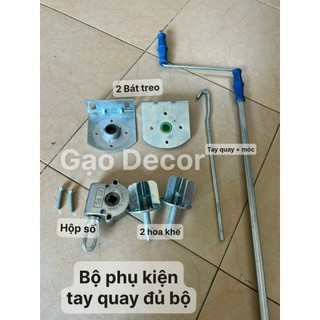 Bộ phụ kiện tay quay , linh kiện bạt mái hiên, bạt cuốn
