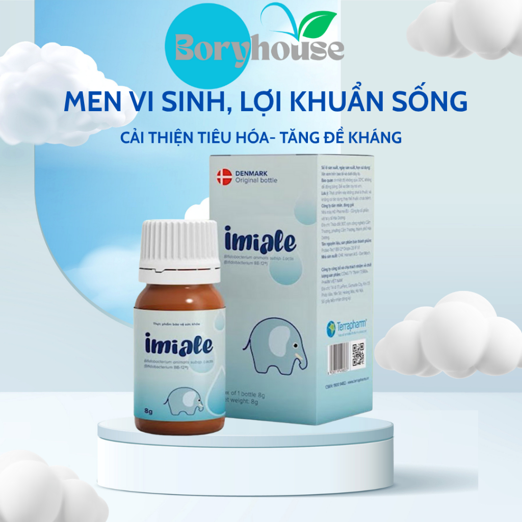 Men vi sinh IMIALE cho bé - Bổ sung lợi khuẩn, hỗ trợ giảm táo bón, rối loạn tiêu hóa, tăng hấp thu 