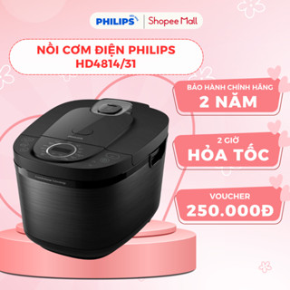 Nồi Cơm Điện PHILIPS HD4814/31 (1.8L) Nấu Cơm Nhà Từ 4 Người, Giữ Ấm 48 Tiếng - Bảo Hành Chính Hãng