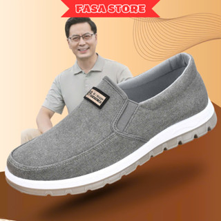 Giày lười nam trung niên FASASTORE, giày thể dục thể thao, giày đi bộ - Chất liệu vải mềm mại