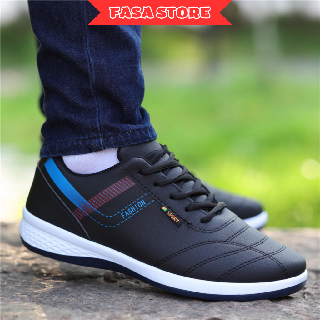Giày thể thao nam FASASTORE đông xuân 2026, giày nam full SIZE 2 màu Trắng Đen kiểu dáng Hàn Quốc