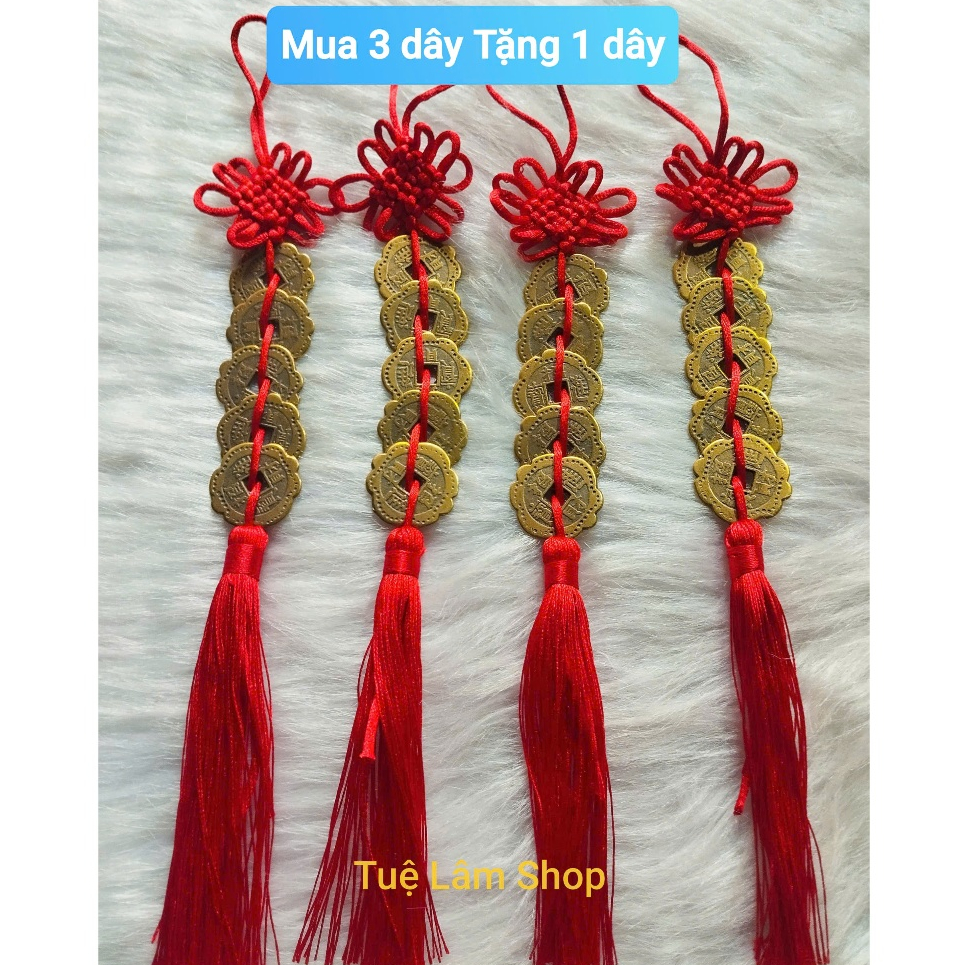 [Combo3 dây]Dây hoa mai ngũ phúc phong thuỷ mua 3 dây tặng 1 dây(hoa mai đồng)
