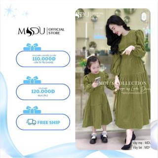 Váy Tuyết Nhung MDU3823 MDU3824 Với Thiết Kế Xòe Nhẹ Nhàng Từ MDU K51-D1-3