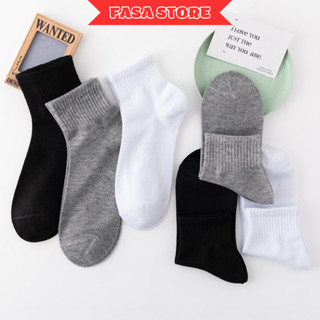 Tất Nam Cổ ngắn, Cổ Dài Cao Cấp FASASTORE Co Giãn Thoáng Khí, Vớ Nam 3 Màu Thời Trang