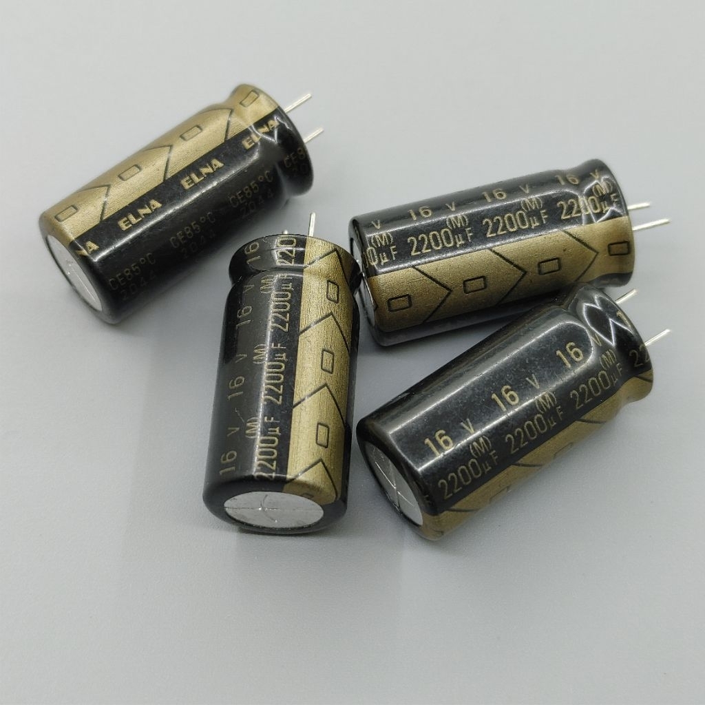 (2 con) Tụ điện Elna RFO 16V 2200uF 13x26mm