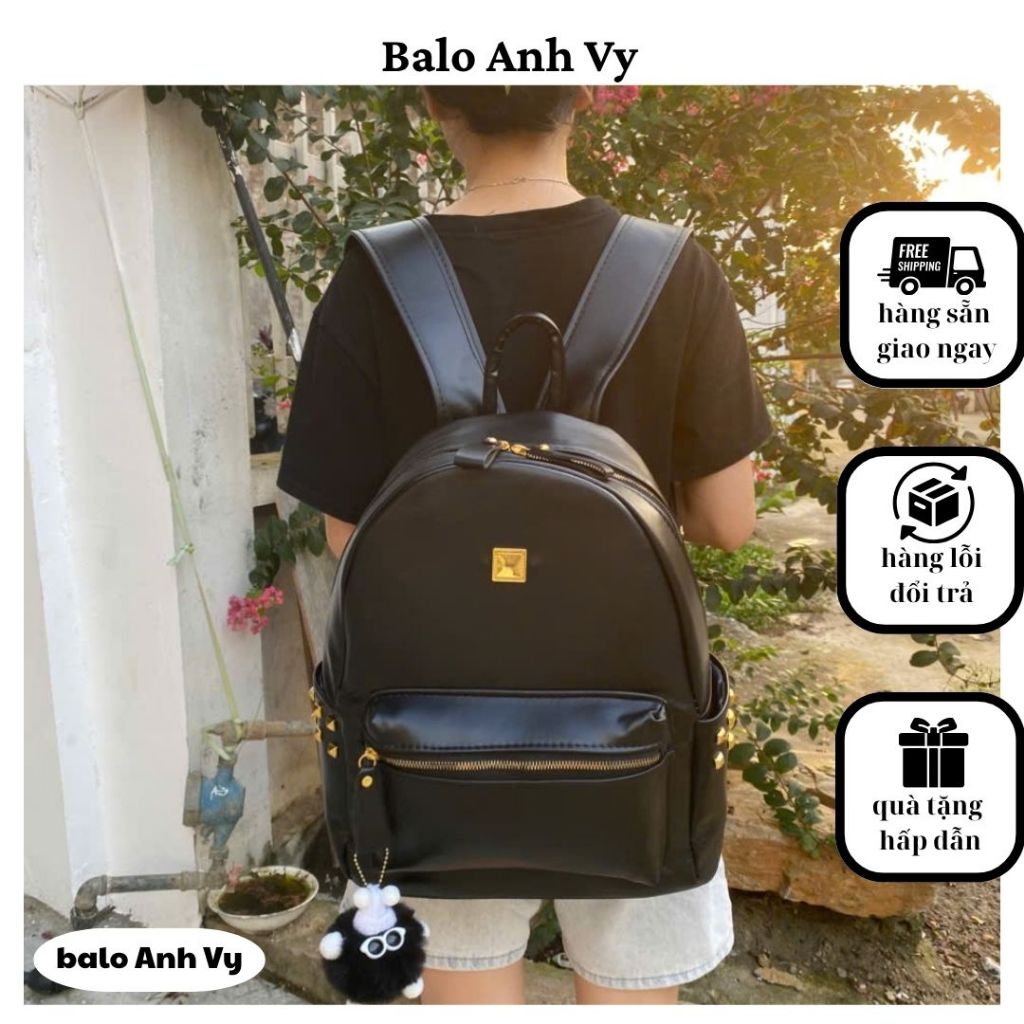 {KÈM GẤU} balo đi học đi chơi Size 40 Quai to  phù hợp nam nữ siêu sịn
