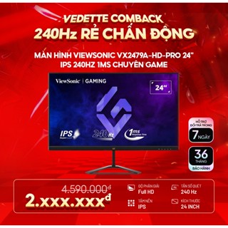 Màn hình ViewSonic VX2479-HD-PRO 24" IPS 180Hz/240Hz chuyên game