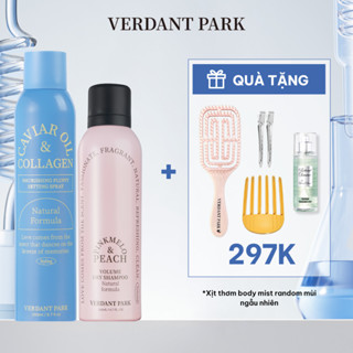 Combo xịt dưỡng giữ phồng tóc và xịt khô phồng tóc VERDANT PARK gel tạo kiểu tóc giữ nếp tóc Verdantpark COMBO83 COMBO84