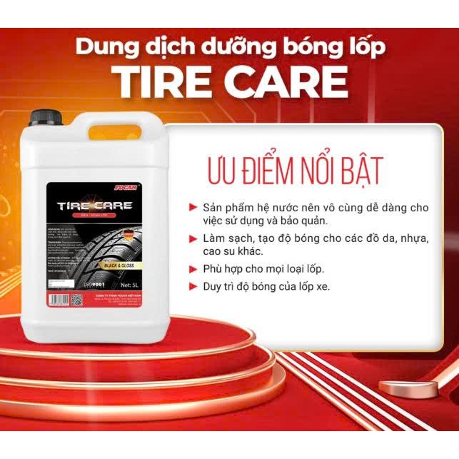 Dung dịch dưỡng đen bóng lốp Oto FOCAR Can 5lit