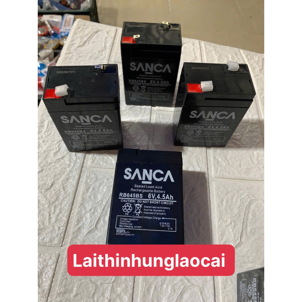 Pin khô dành cho quạt tích điện 6V-4,5AH