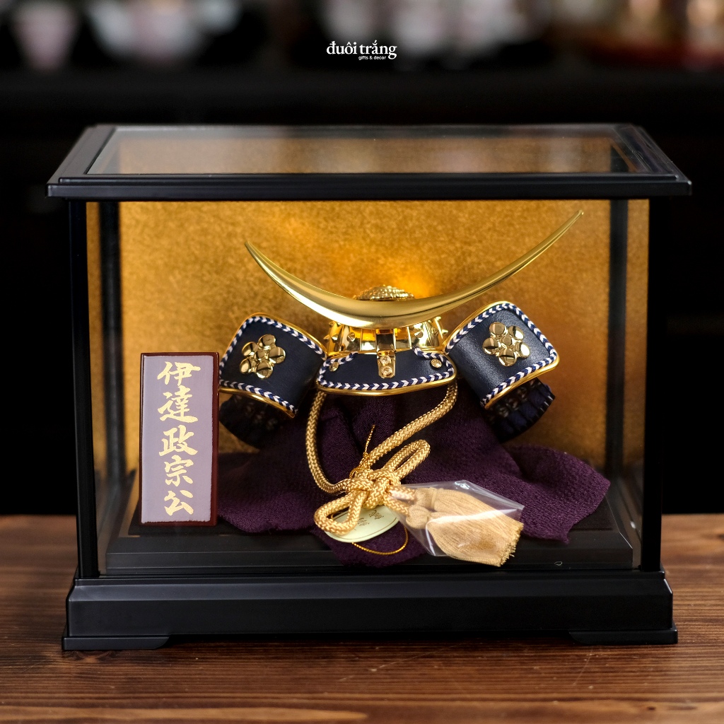 Mũ Samurai Date Masamune Kèm hộp kính