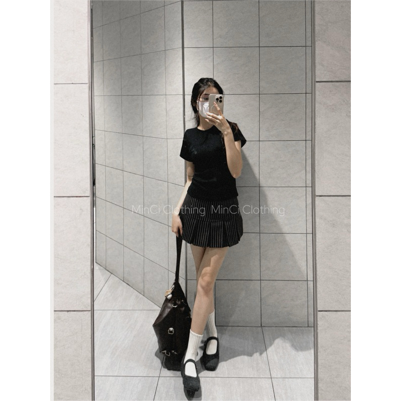 Chân Váy Kẻ Hack Dáng Form Xoè Có Quần Bảo Hộ Váy Ngắn Xếp Ly To Chất Tuypsy 2 Lớp Hàng L1 | BigBuy360 - bigbuy360.vn