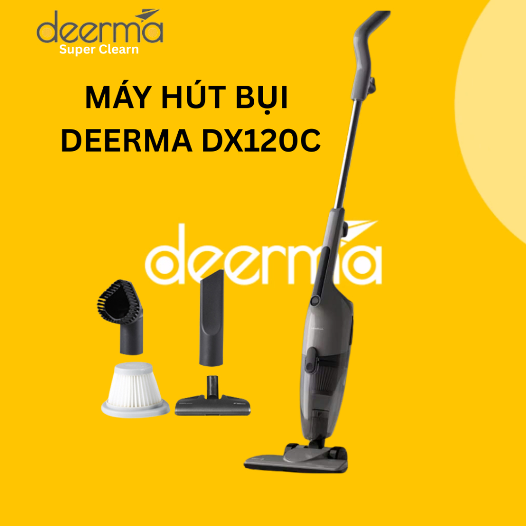 Máy hút bụi cầm tay Deerma DX120C đen