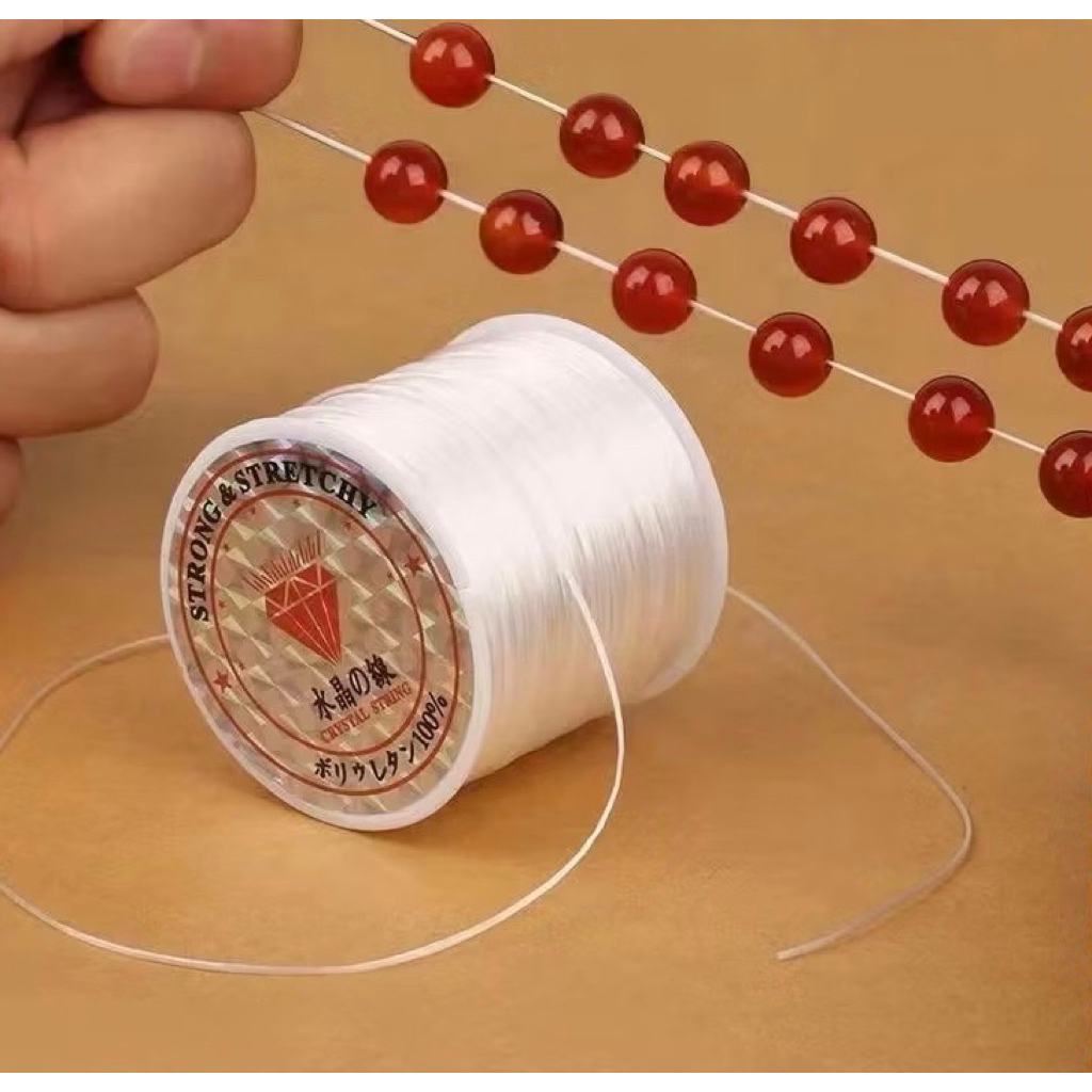 Dây chun, cước lụa co giãn xâu vòng đá (Loại siêu BỀN) Dây xâu vòng tay chuỗi hạt đá