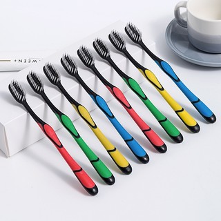 Set 5 Bàn chải đánh răng Hàn Quốc than tre hoạt tính Bossi