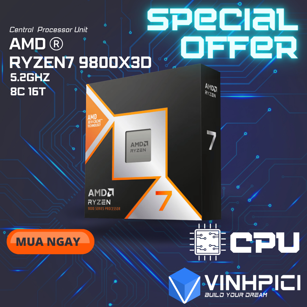 Máy tính COMBO VPC ( R7 7700 | R7 9700X | R7 7800X3D | R7 9800X3D / B650M + B850 + B650E + X670E) | BigBuy360 - bigbuy360.vn