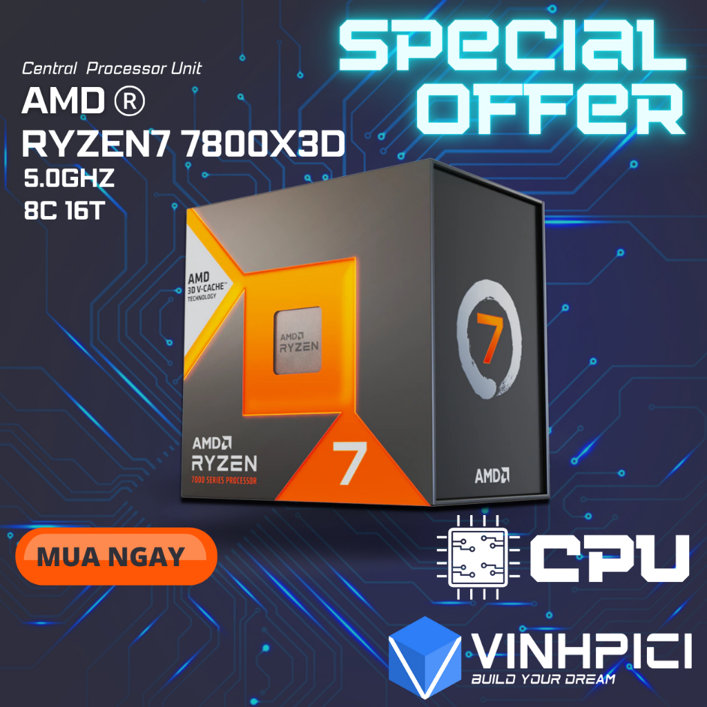 Máy tính COMBO VPC ( R7 7700 | R7 9700X | R7 7800X3D | R7 9800X3D / B650M + B850 + B650E + X670E) | BigBuy360 - bigbuy360.vn