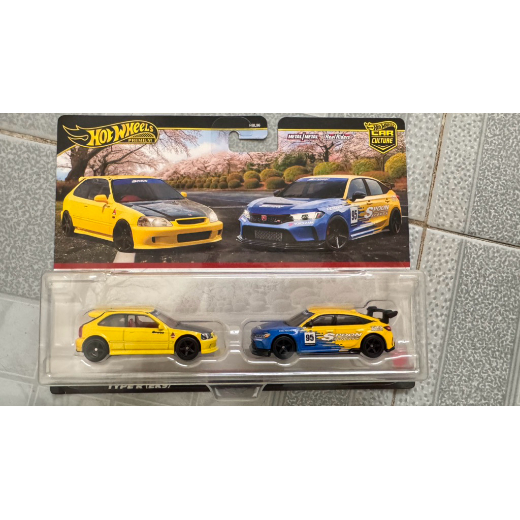 Mô hình Hot Wheels Premium – Honda Civic Spoon Type R – 2 Pack (Car Culture)