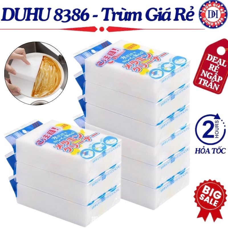 Mút Xốp Lau Chùi Rửa Đa Năng Melamine Magic, Mút Vệ Sinh Nhà Bếp Phòng Tắm Cốc Chén