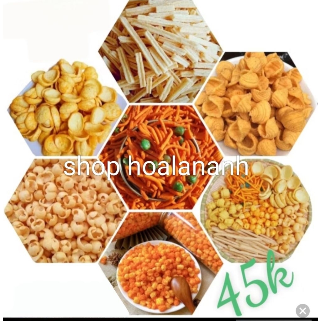 sỉ 500g bim bim snack tá lả các loại tự chọn
