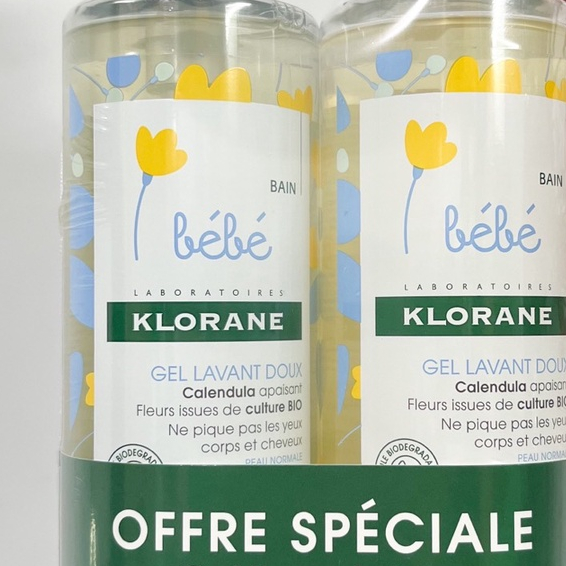 [Combo 2 chai] Sữa tắm gội Klorane cho bé - Hàng Pháp