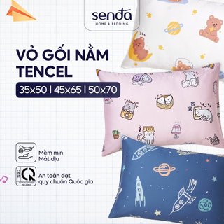  Vỏ gối cho bé Sen Đá Home Bedding lụa Tencel 35x50 45x65 50x70 cm họa tiết cao cấp 