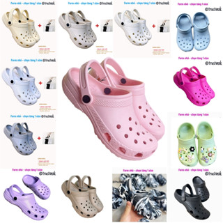 Sục CROSC CLASIC CLOG [ Tặng VỚ/Tất + Form Nhỏ - Chọn Tặng 1 Size] DÉP ĐÚC QUAI NGANG NAM NỮ - trustvnxk