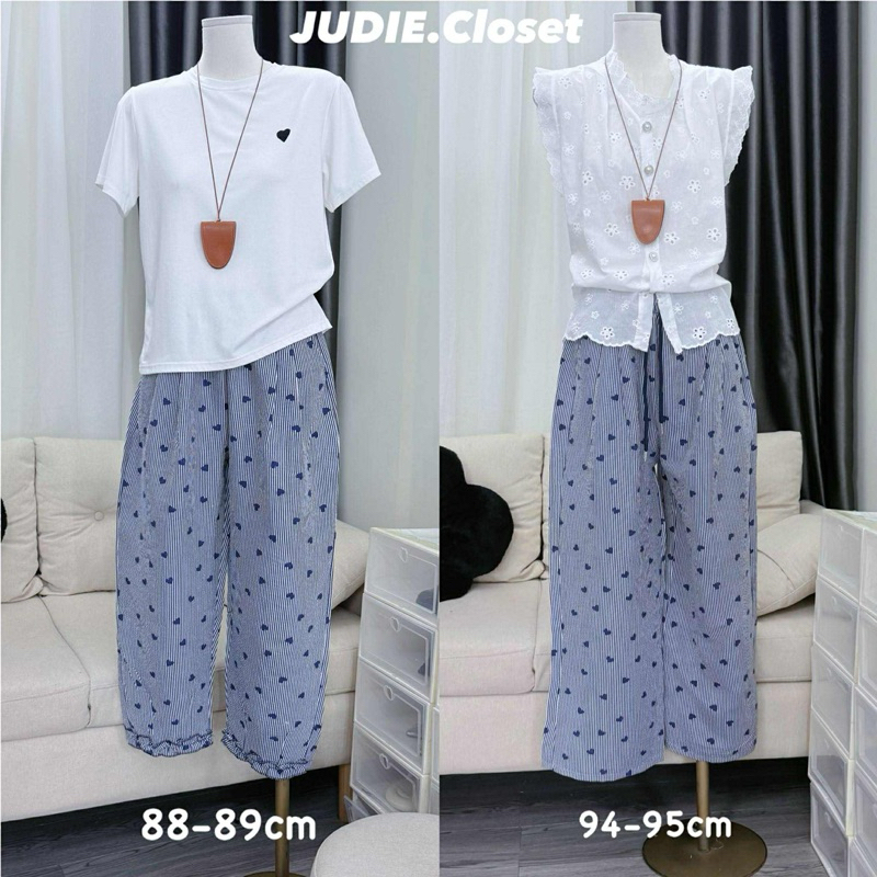 DÁNG NẤM - Quần Đũi Dáng Nấm Hoạ Tiết Kẻ Trái Tim Gấu Bèo Nữ JUDIE.Closet