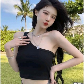 Áo ống trơn thun gân
