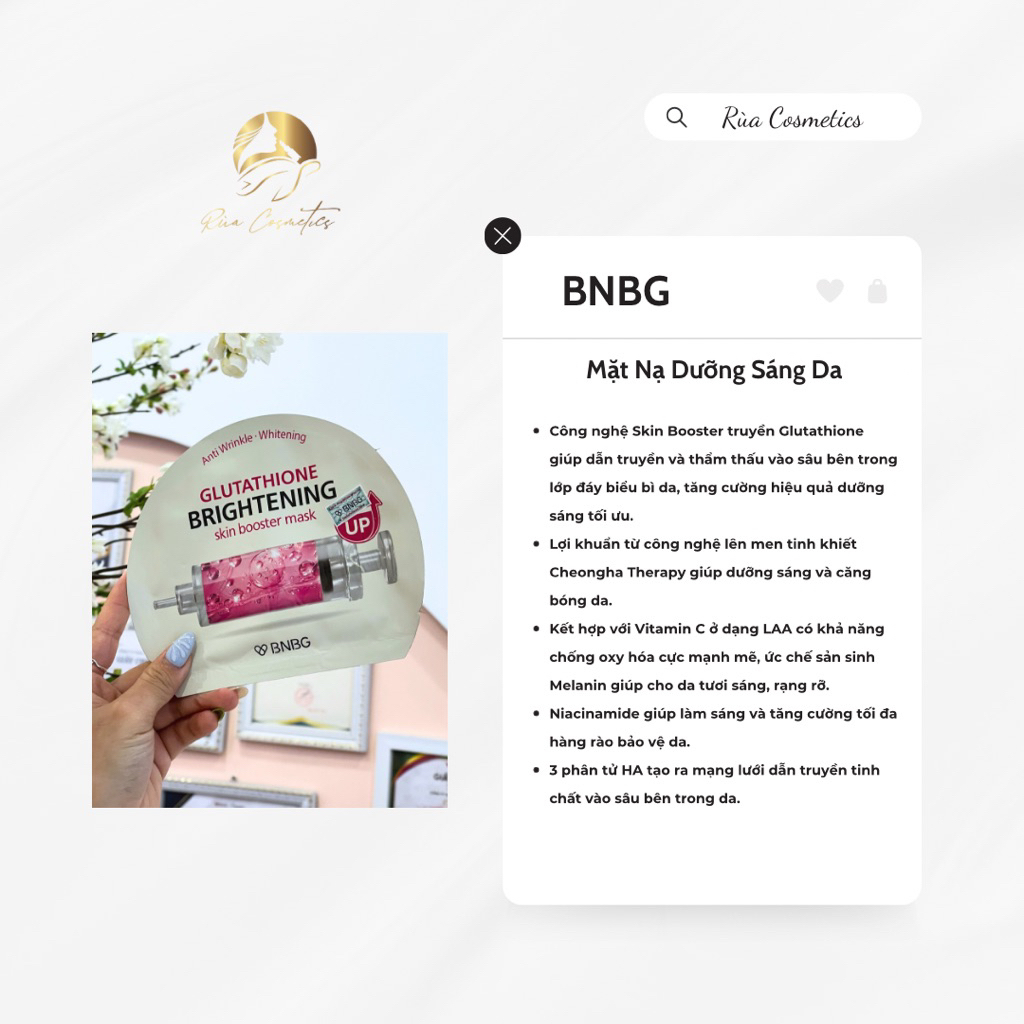 | BNBG | COMBO 5 miếng Mặt Nạ BNBG Anti Wrinkle - Whitening Skin Booster Mask 30ml