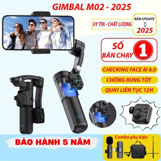 Gimbal chống rung điện thoại M02 PRO, Gậy gimbal chống rung điện thoại 360 chính hãng